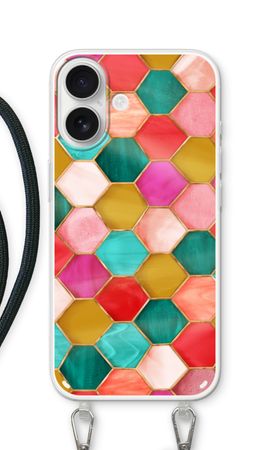 Esagoni in vetro colorato