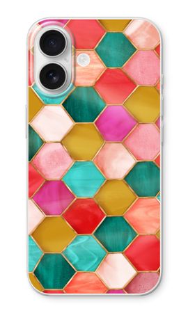 Zeshoeken in glas-in-lood