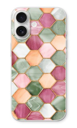 Zeshoeken in glas-in-lood