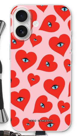 Red heart eyes