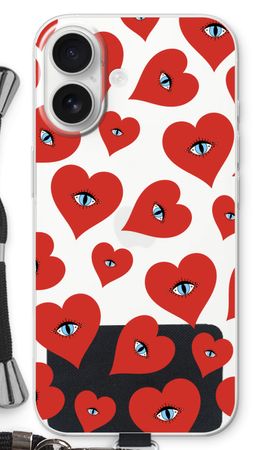 Red heart eyes