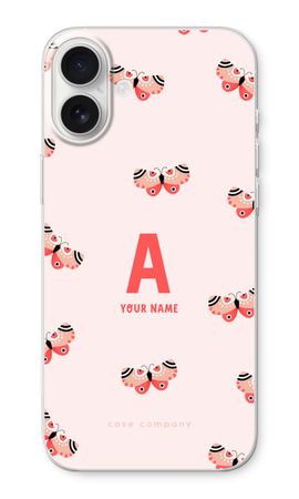 Rosy Butterflies Monogram