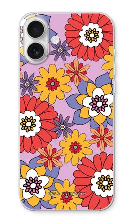 Retro Flowers - Purple