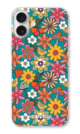 Retro Flowers N°2 - Blue