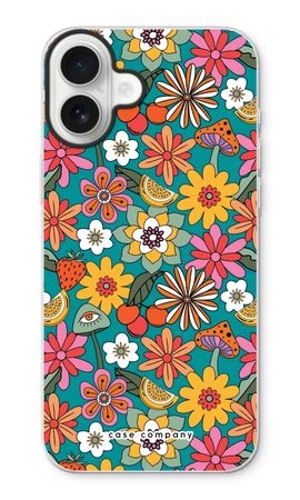 Retro Flowers N°2 - Blue