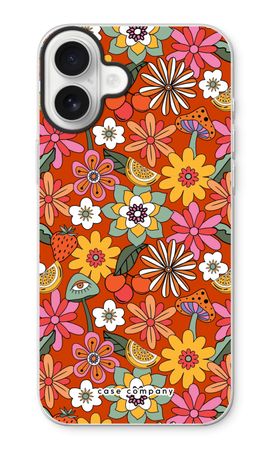 Retro Flowers - Red