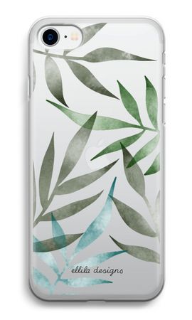 Tropical watercolor leaves