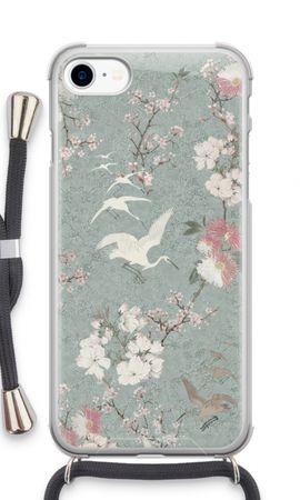 Japanese crane birds blossom