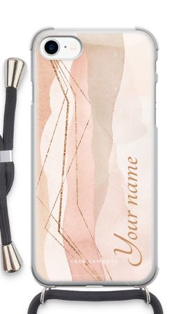 Gold Lines Namecase - Blush