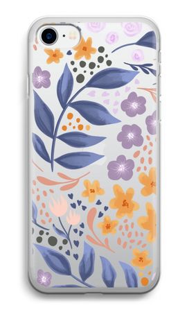 Flowers with blue leaves