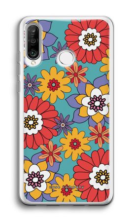 Retro Flowers - Blue