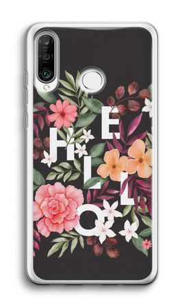 Hello in flowers