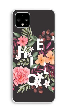 Hello in flowers