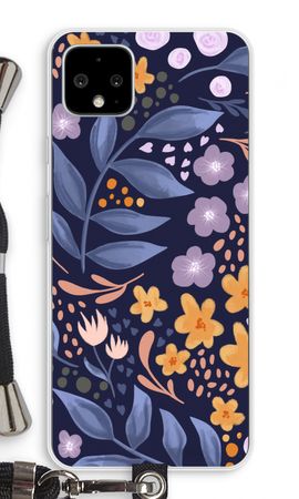 Flowers with blue leaves