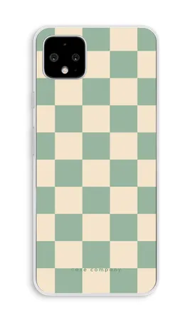 Checkered Mint, Google Pixel 4 XL mīksts vāciņš