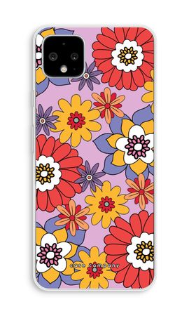Retro Flowers - Purple