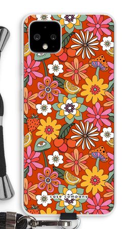 Retro bloemen - Rood