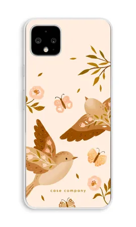 Fluttering Pair, Google Pixel 4 XL soft case