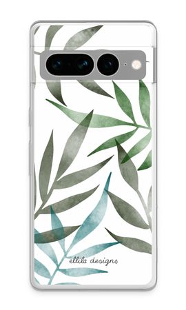 Tropical watercolor leaves