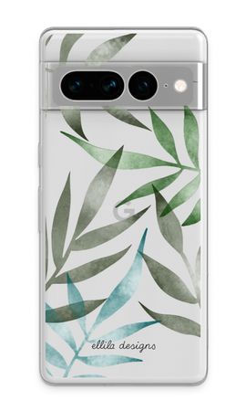 Tropical watercolor leaves