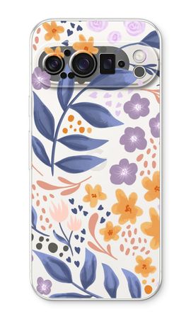 Flowers with blue leaves