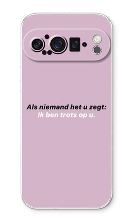 Ik ben trots op u
