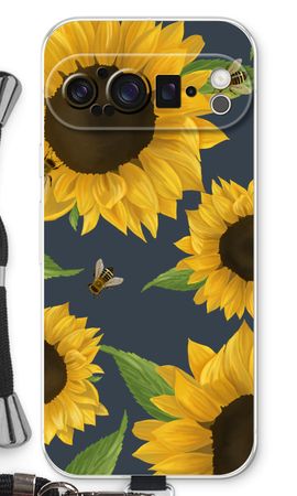 Sunflower and bees