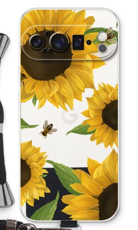 Sunflower and bees