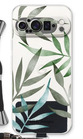 Tropical watercolor leaves