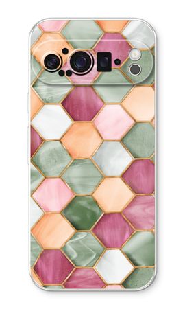 Hexagons in stained glass