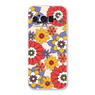Fleurs rétro - Jaune