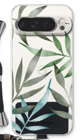 Tropical watercolor leaves