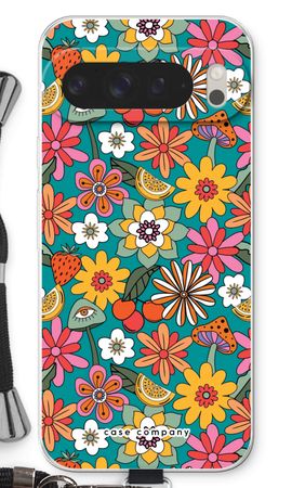 Retro Blumen N°2 - Blau