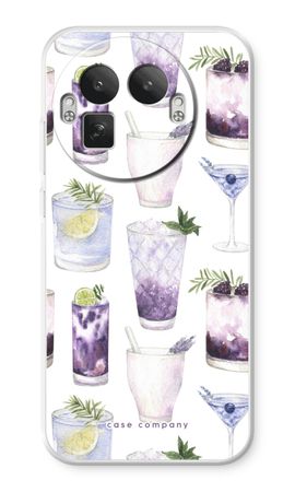 Violet cocktails