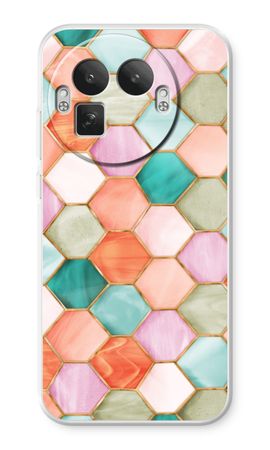 Hexagons in stained glass