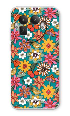 Retro Flowers N°2 - Blue