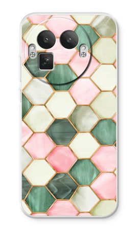 Hexagons in stained glass
