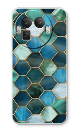 Hexagons in stained glass