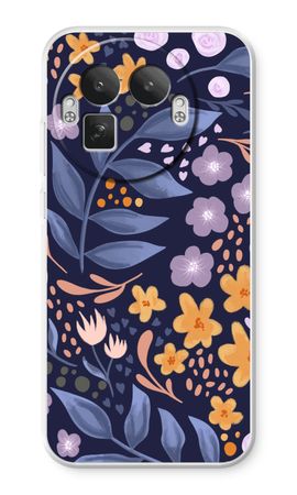 Flowers with blue leaves