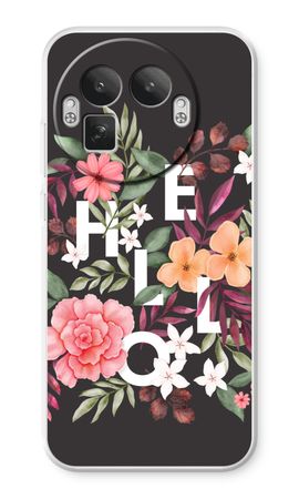 Hello in flowers