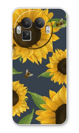 Sunflower and bees