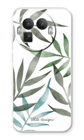 Tropical watercolor leaves