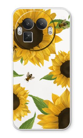Sunflower and bees