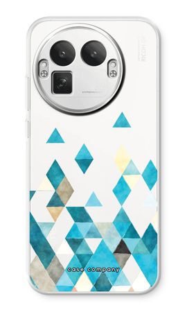 Coloured triangles blue