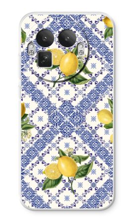 Blue tiles and lemons