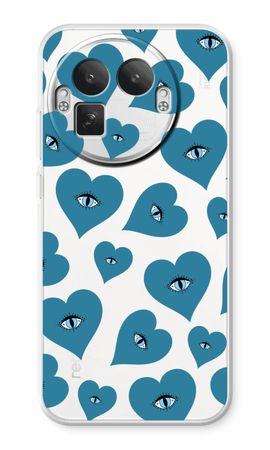 Blue heart eyes