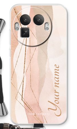 Gold Lines Namecase - Blush