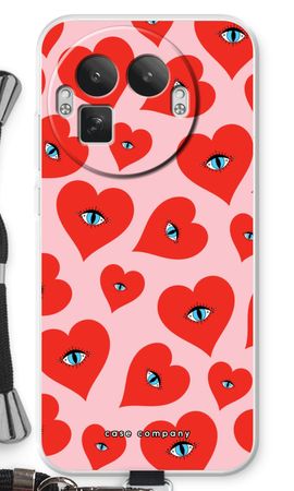 Red heart eyes