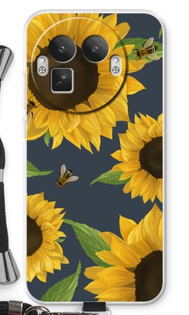 Sunflower and bees