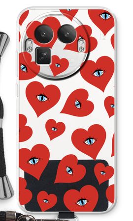 Red heart eyes